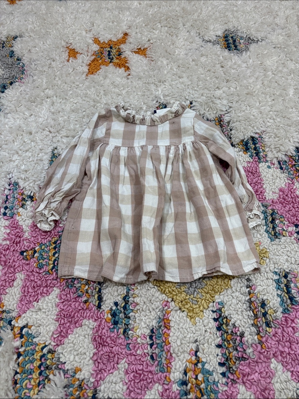 Ella Gray Gingham Top